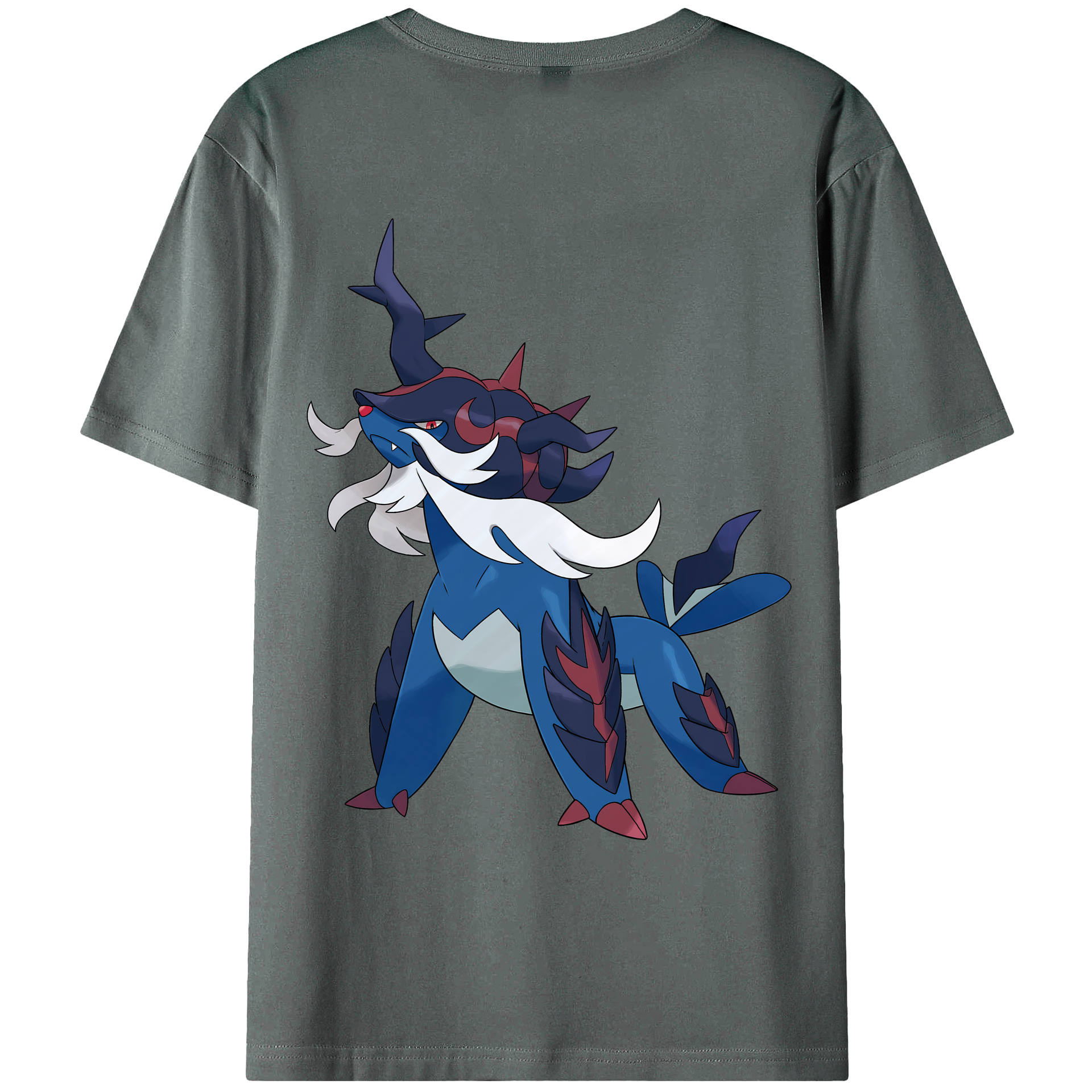 （画像用） ポケットモンスター Pokémon 綿100％ メンズ半袖Tシャツ（バックプリント） 通気性